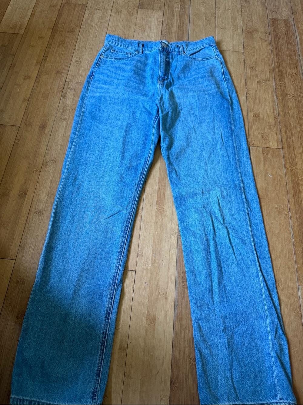 LOFT Made & Loved High Rise Straight Leg Jeans - Light Wash Size 4